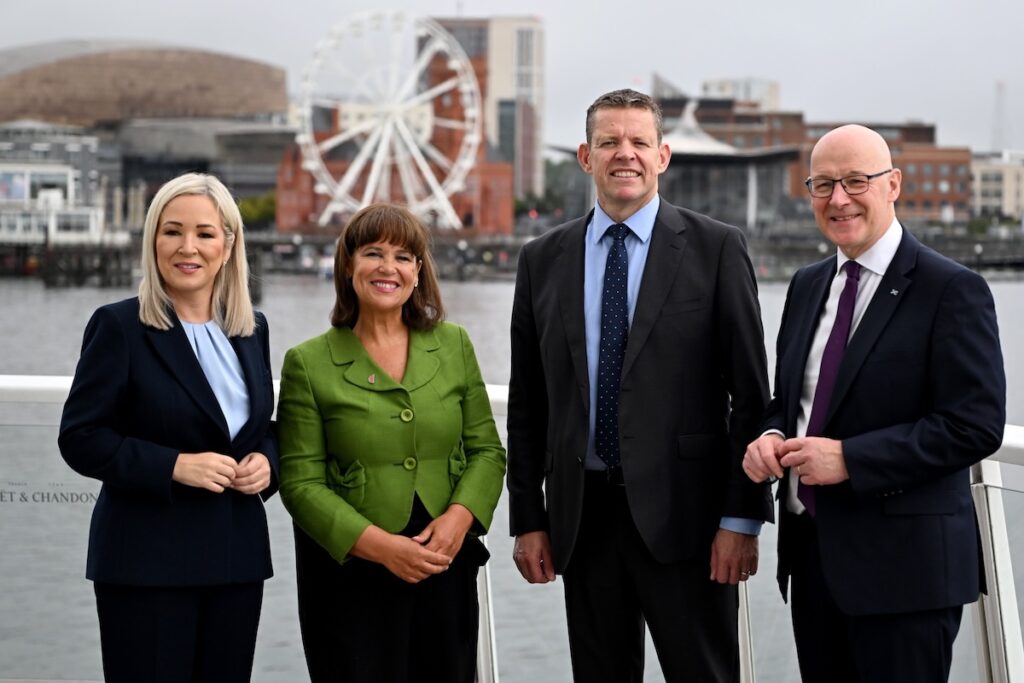 In a historic declaration this morning, the leaders of Sinn Féin, the SNP in Scotland and Plaid Cymru in Wales have united to demand that the British government prepare for and facilitate constitutional change, declaring that “Westminster’s time is coming to an end”.